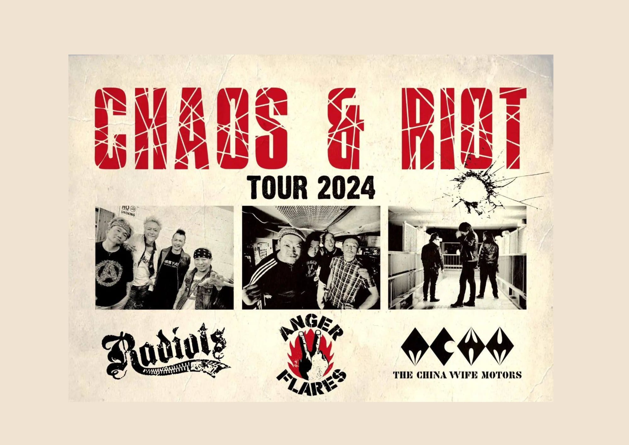CHAOS & RIOT TOUR 2024: April 14 at Red Dragon