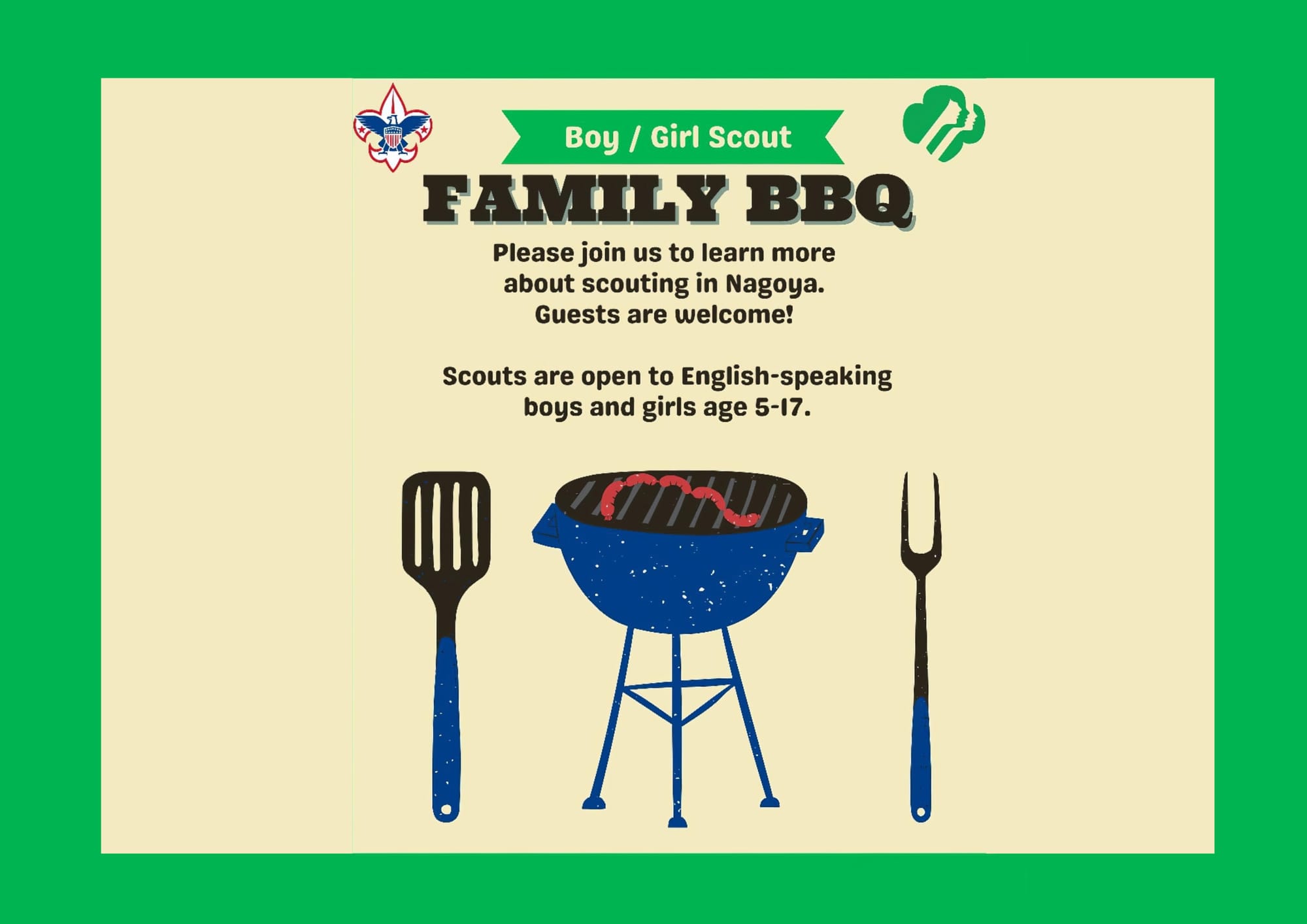 Boy and Girl Scout Community BBQ June 23!