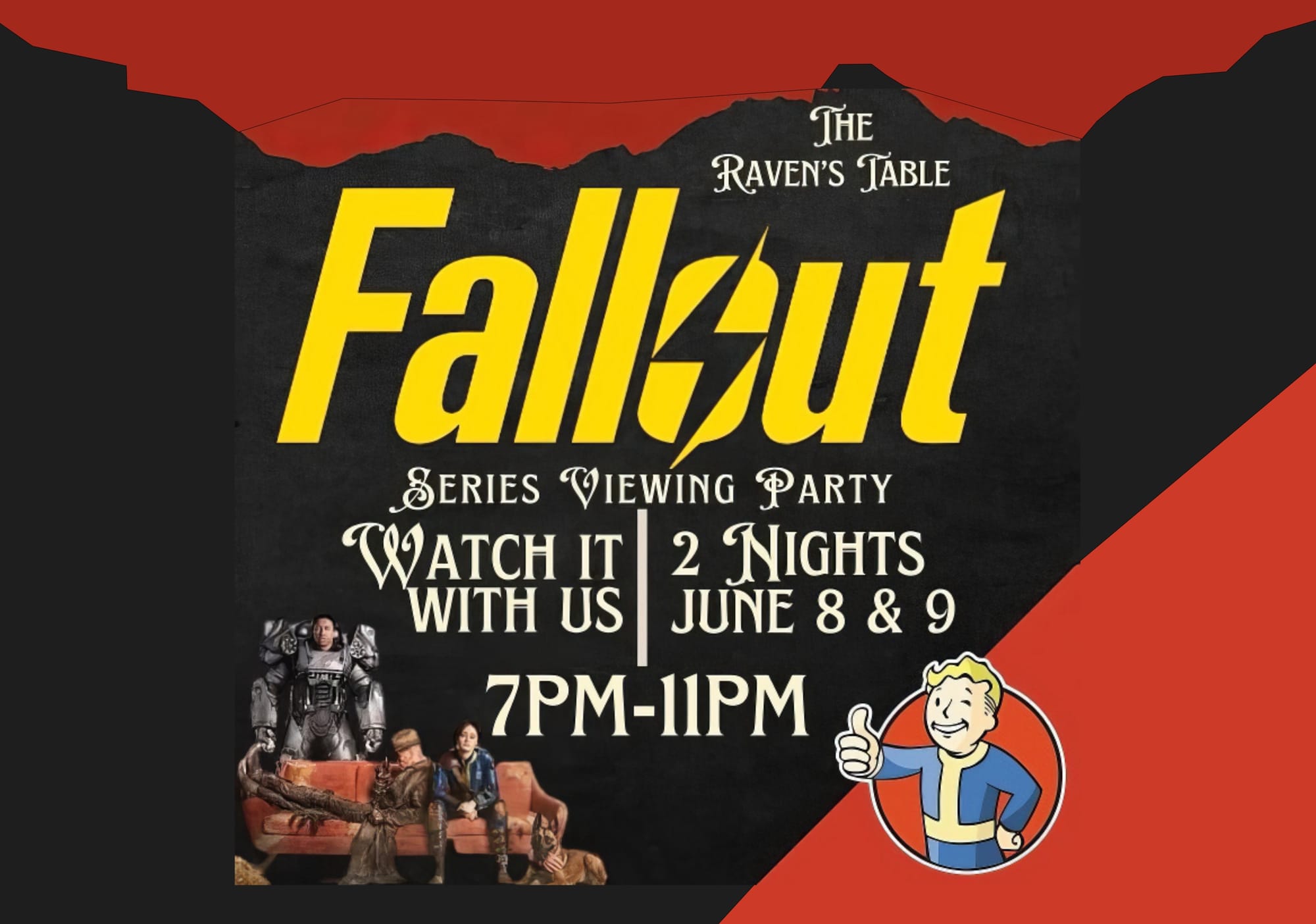 Fallout Viewing Party June 8 & 9