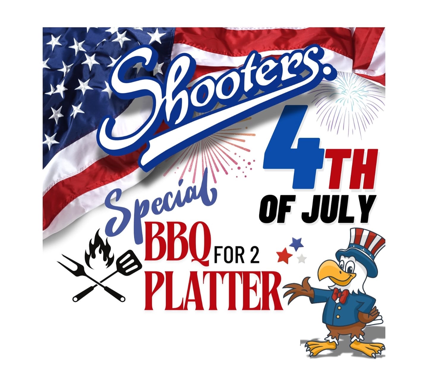 Celebrate July 4th with BBQ at Shooters!