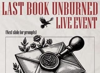 Last Book Unburned at The Raven's Table July 26